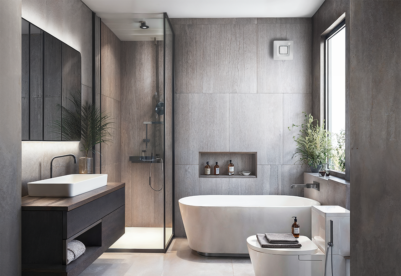 Badrumsfläkt Thermex Silent One Ø100 mm, vit Badrumsfläkt Thermex Silent One Ø100 mm, vit