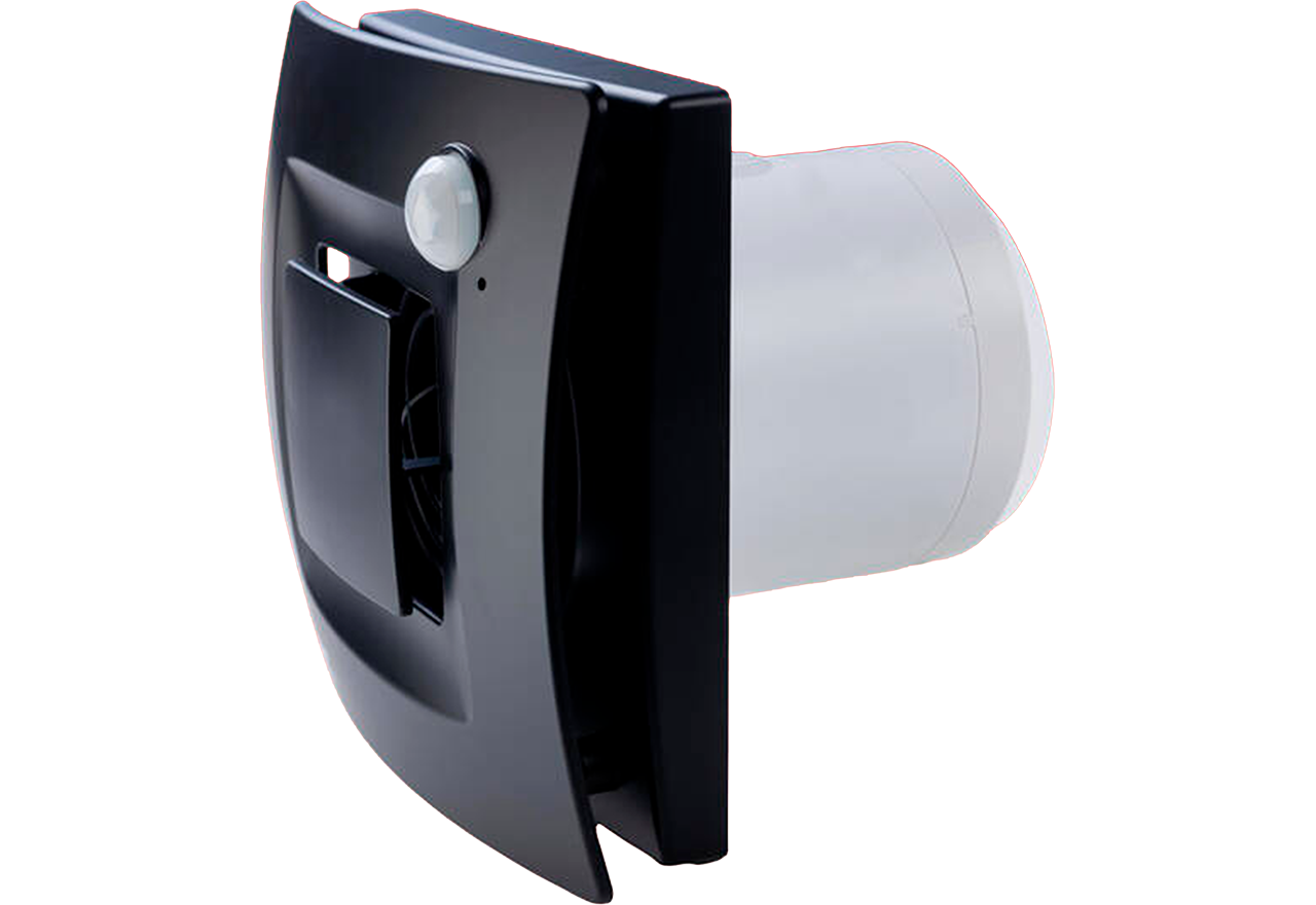 Badrumsfläkt Thermex Silent One Ø100 mm, svart