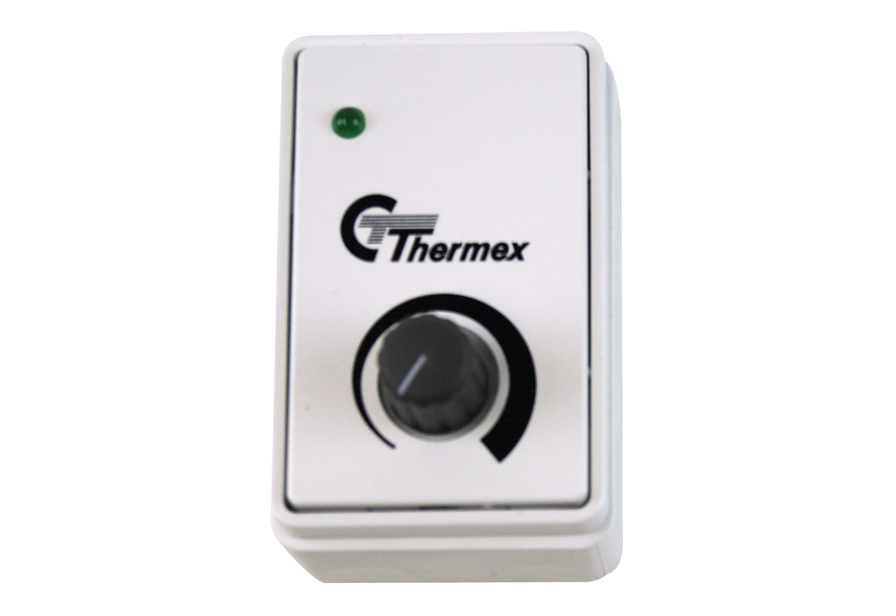 Regulator TR 15 vit med strömbrytare och bas