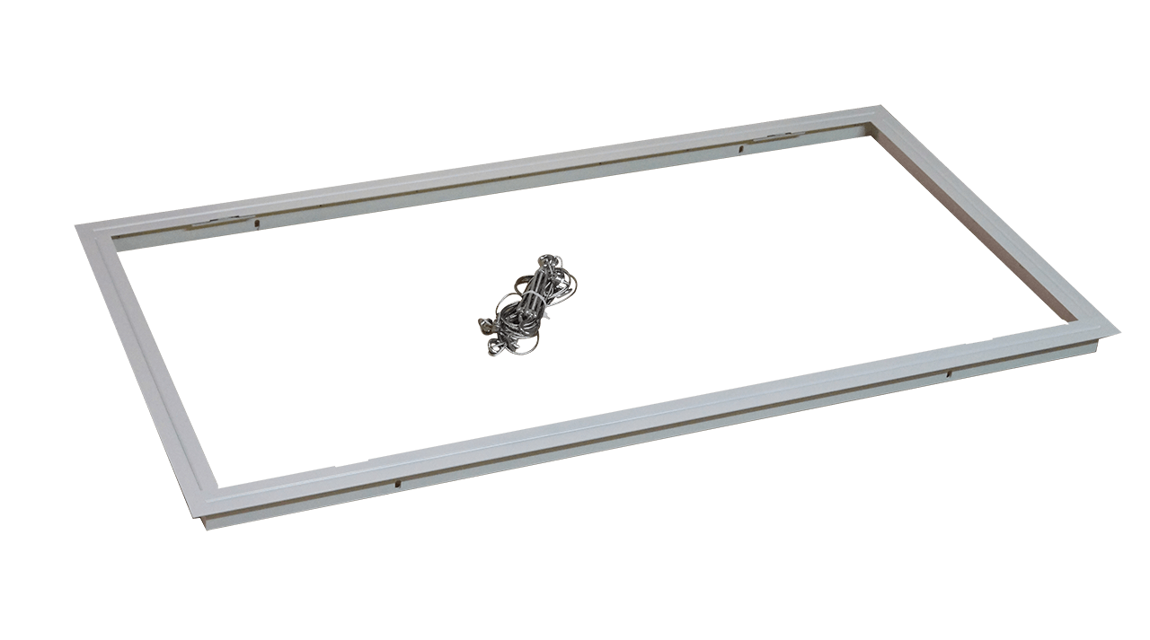 Trådupphängd inbyggnadsram 1200 mm, vit Trådupphängd inbyggnadsram 1200 mm, vit