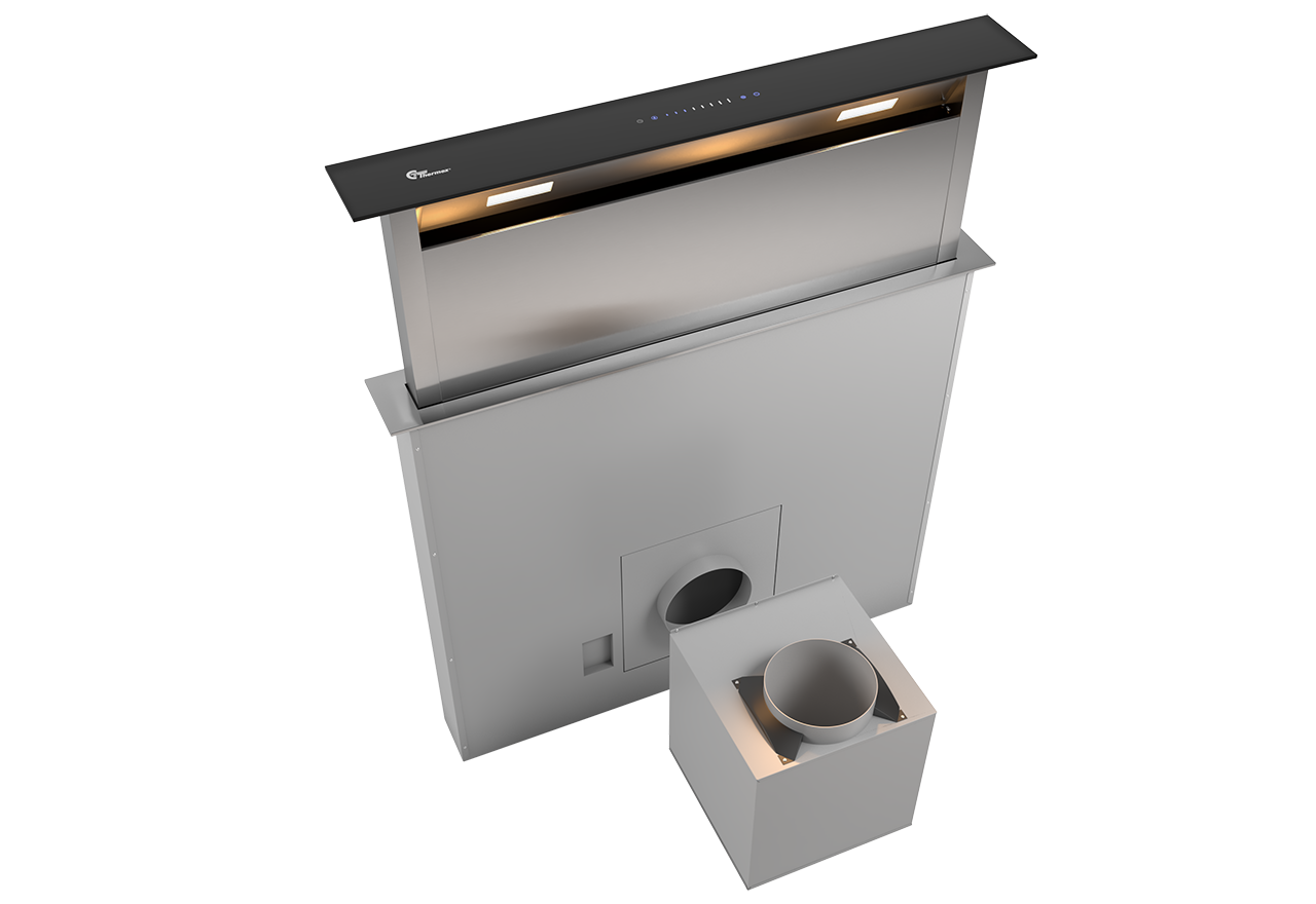 Trent 880 mm Rostfri/Svart med motor