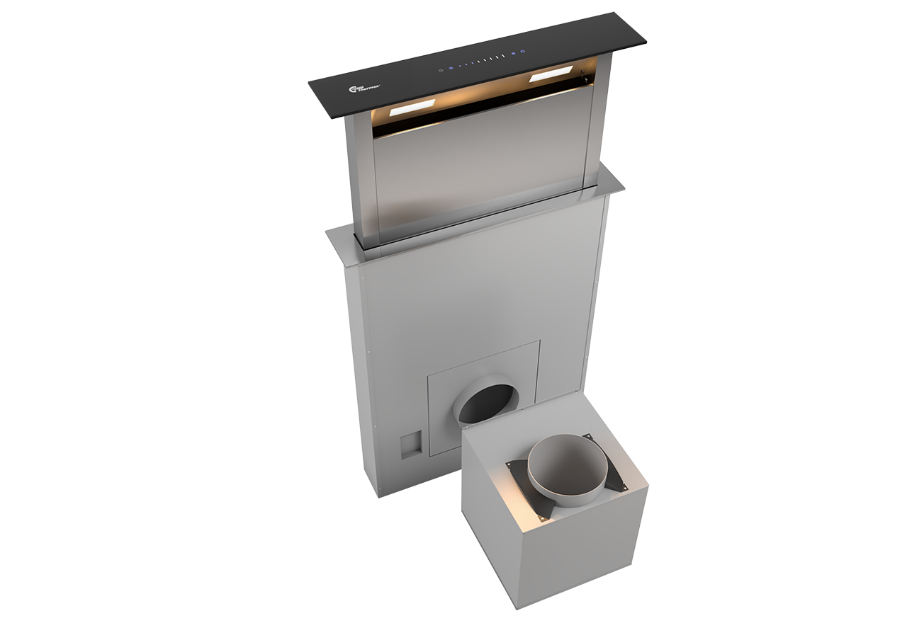 Trent 580 mm Rostfri/Svart med motor