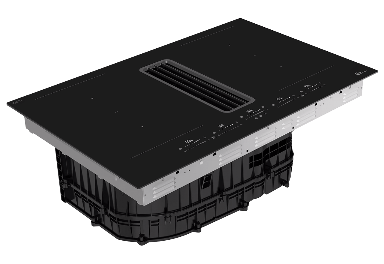 TXE80 Induktionshäll med inbyggd köksfläkt