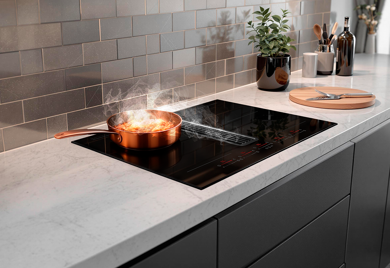 Downdraft One 80 cm med kolfilter