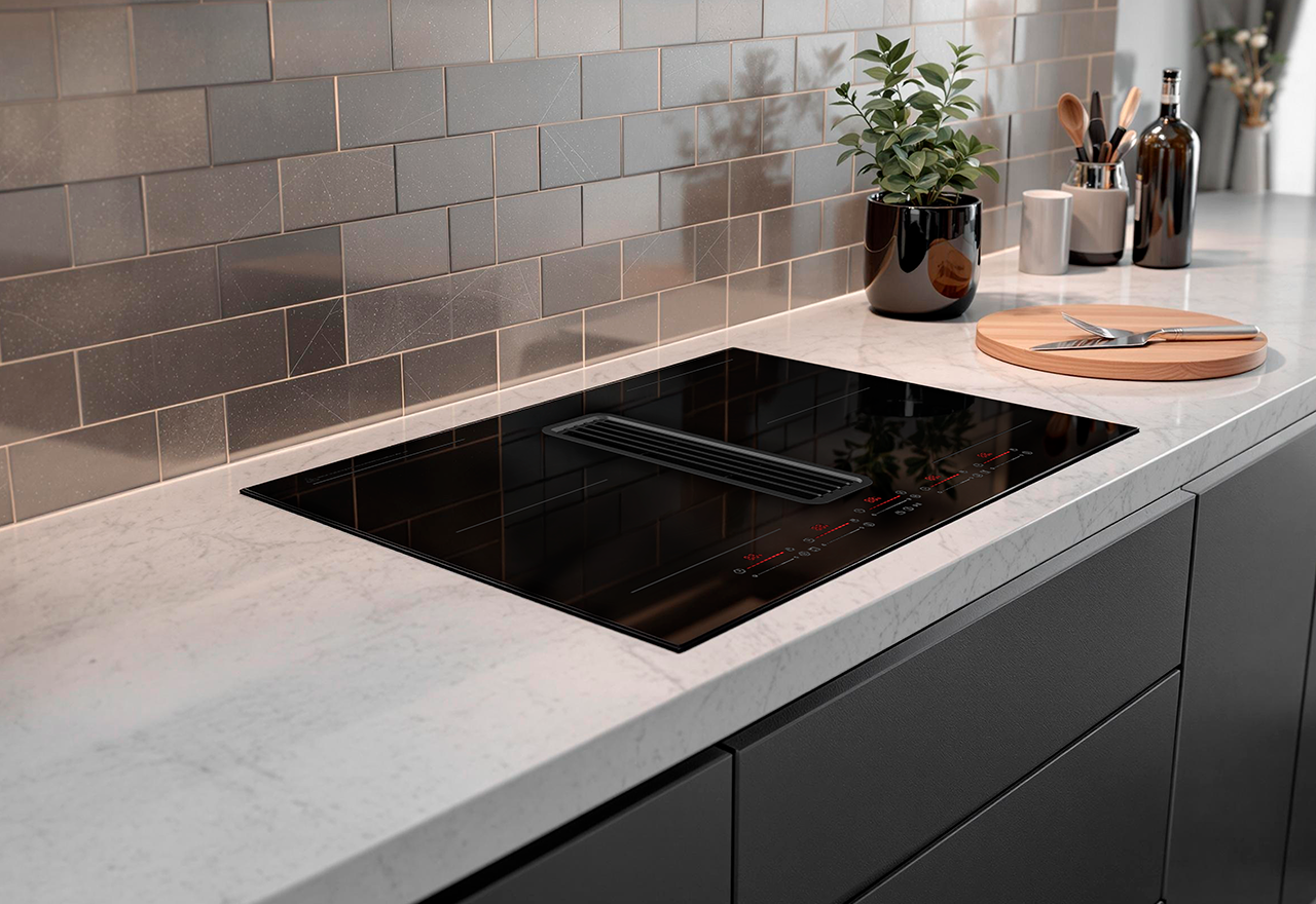 Downdraft One 80 cm med kolfilter