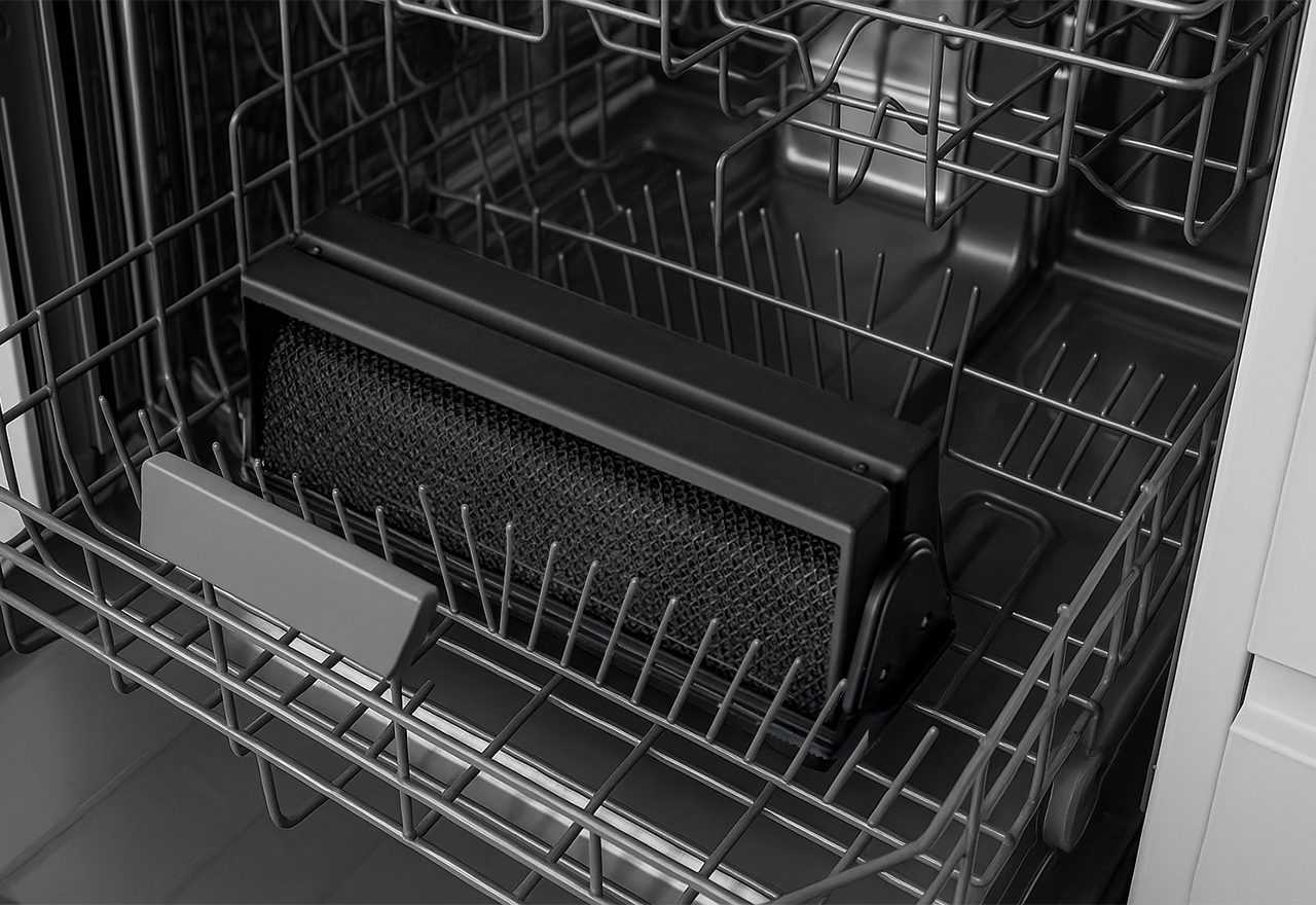 Copenhagen Gloss-spis med inbyggd spishuva