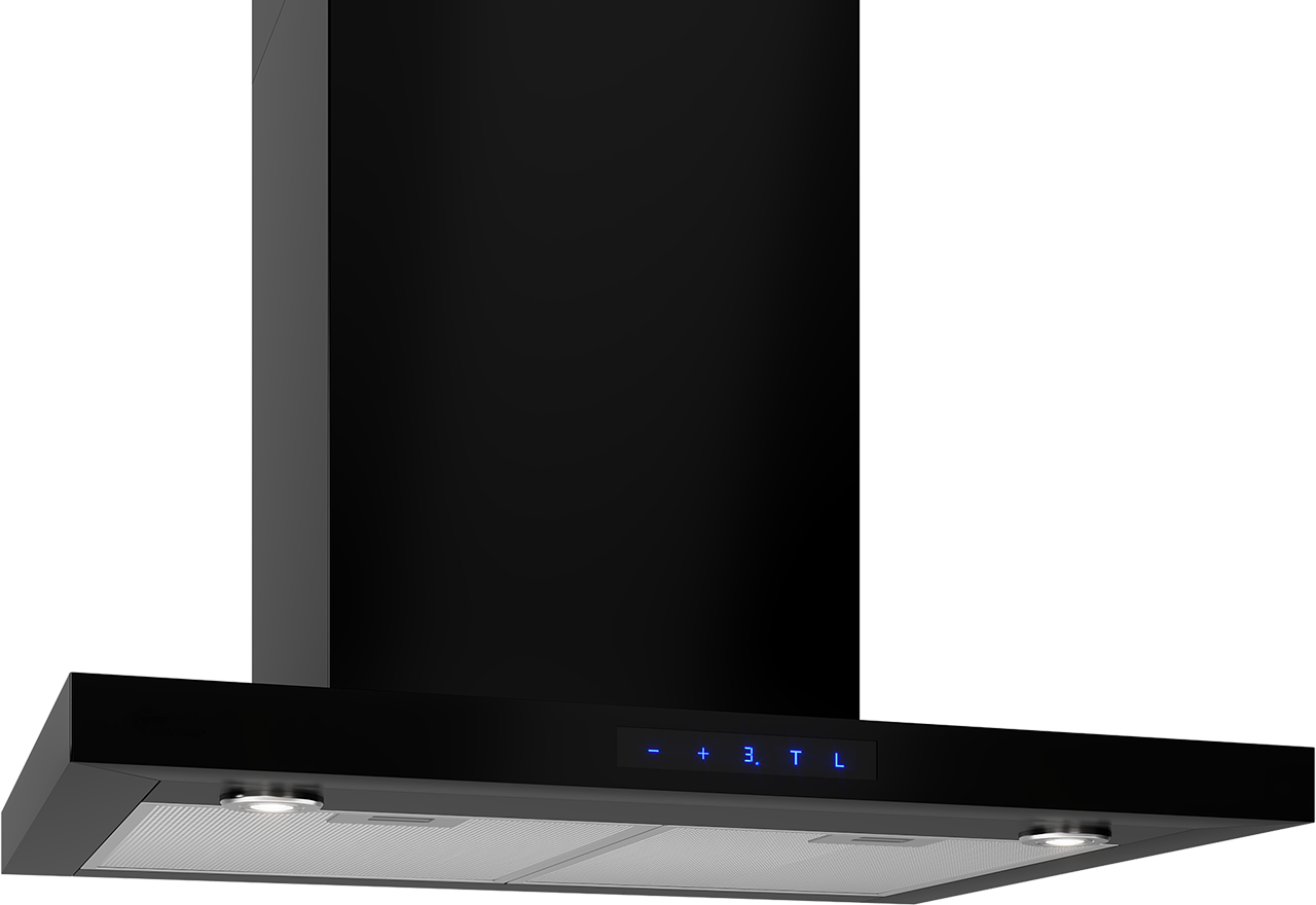 Harwich II vägg 600 mm Svart med motor