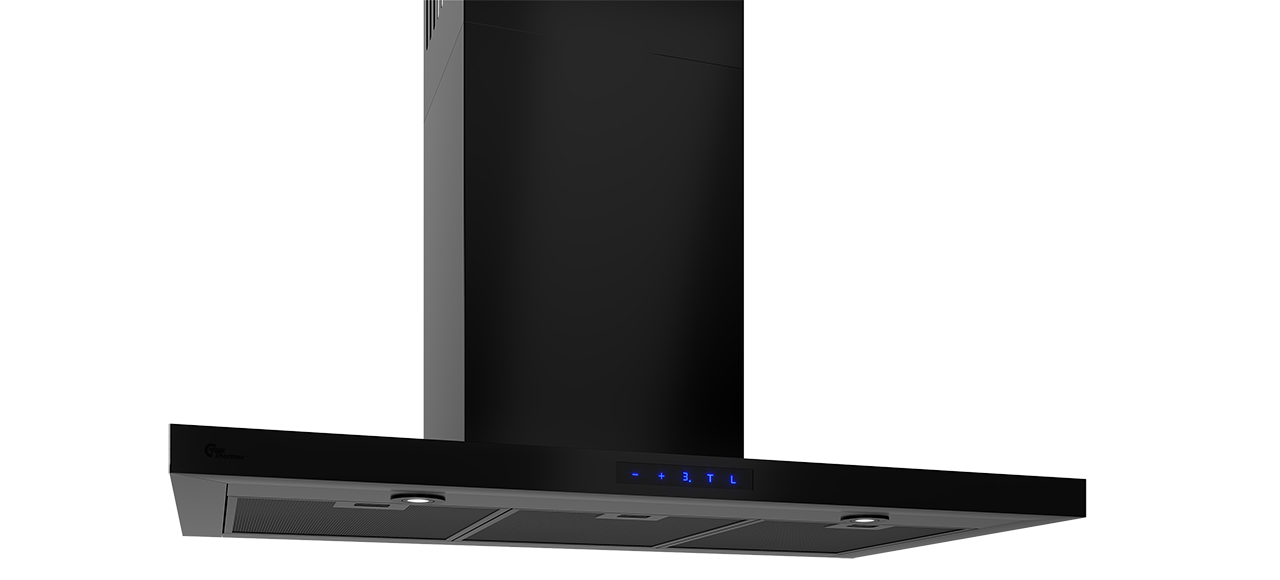 Central Harwich II vägg 90cm svart, lägenhet timer