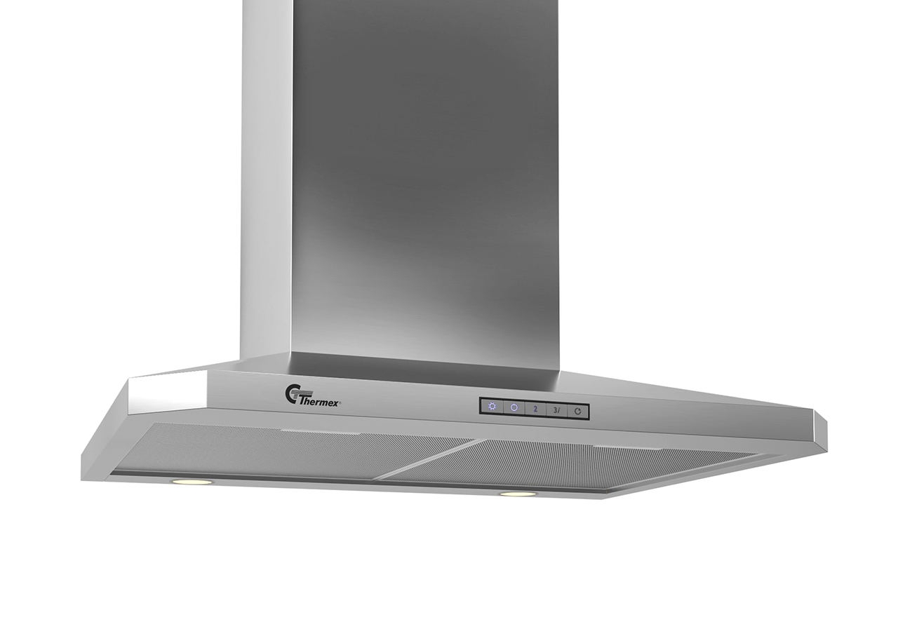 Central 787 vägg 60 cm rostfri, lägenhet timer