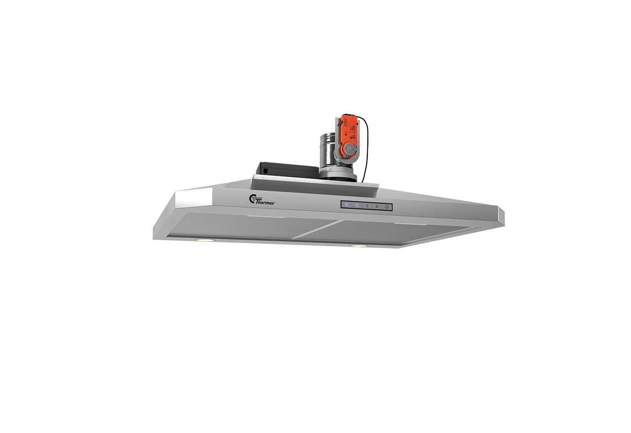 Central 787 vägg 60 cm rostfri, lägenhet timer