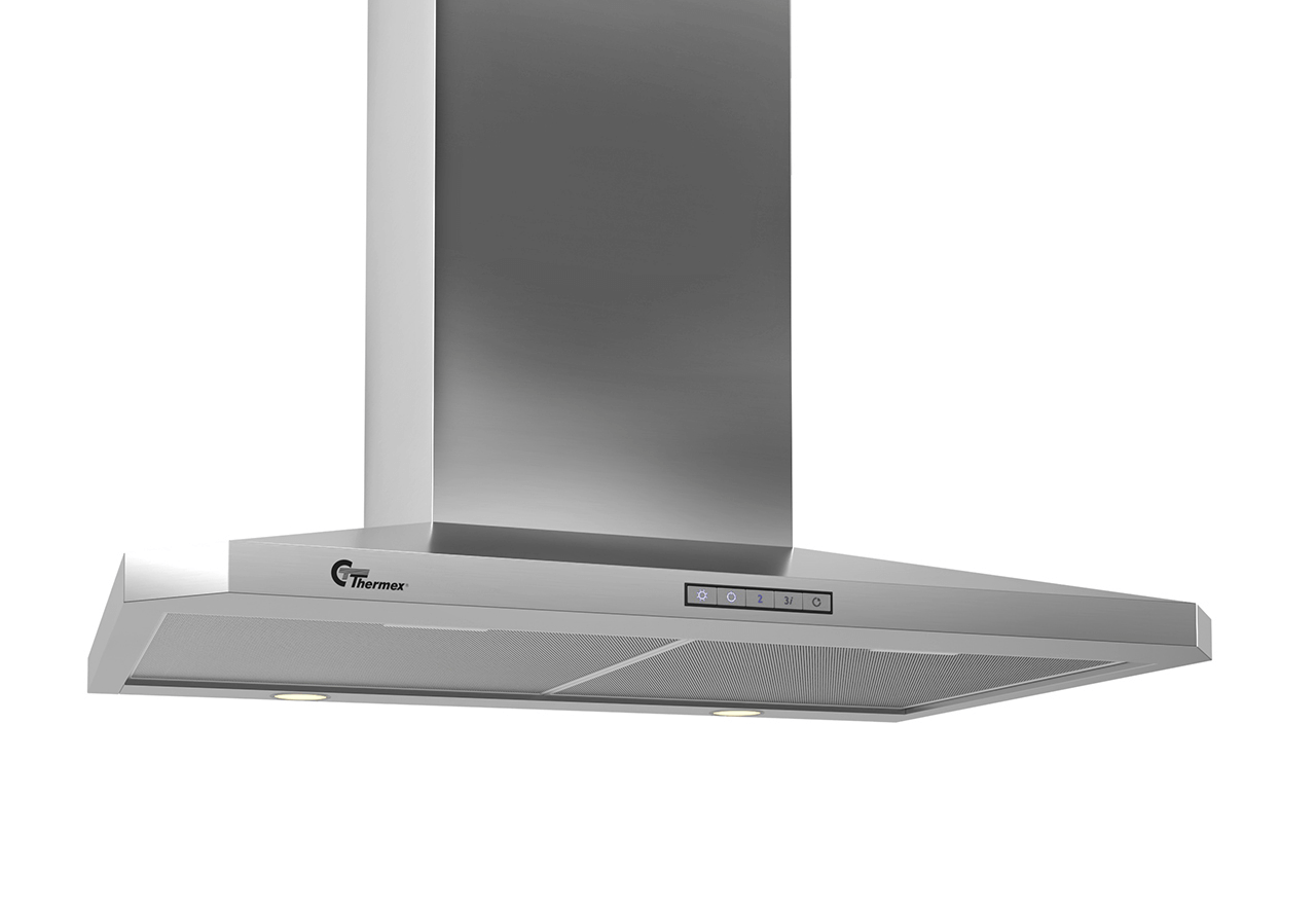 Central 787 vägg 70 cm rostfri, lägenhet timer