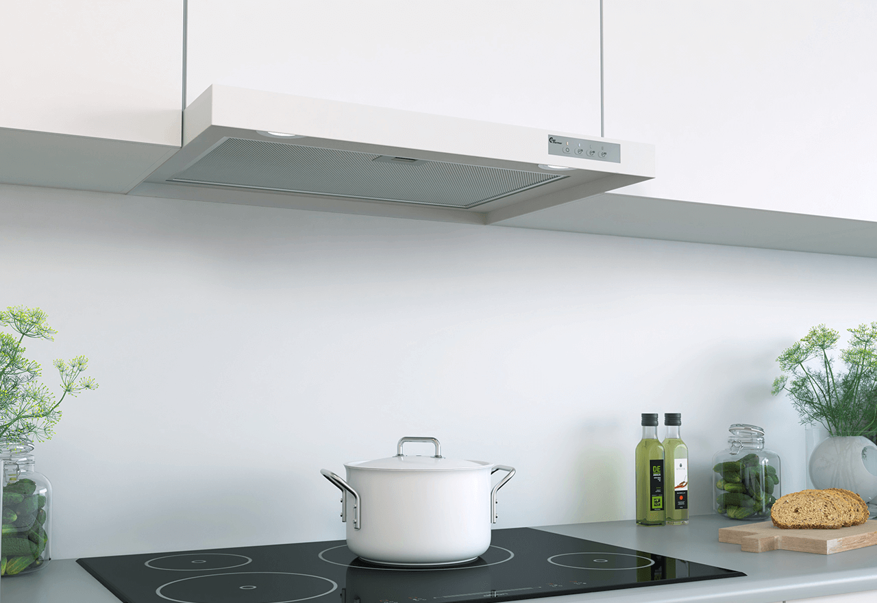 Airslim, 600 mm, Vit, Centralventilation