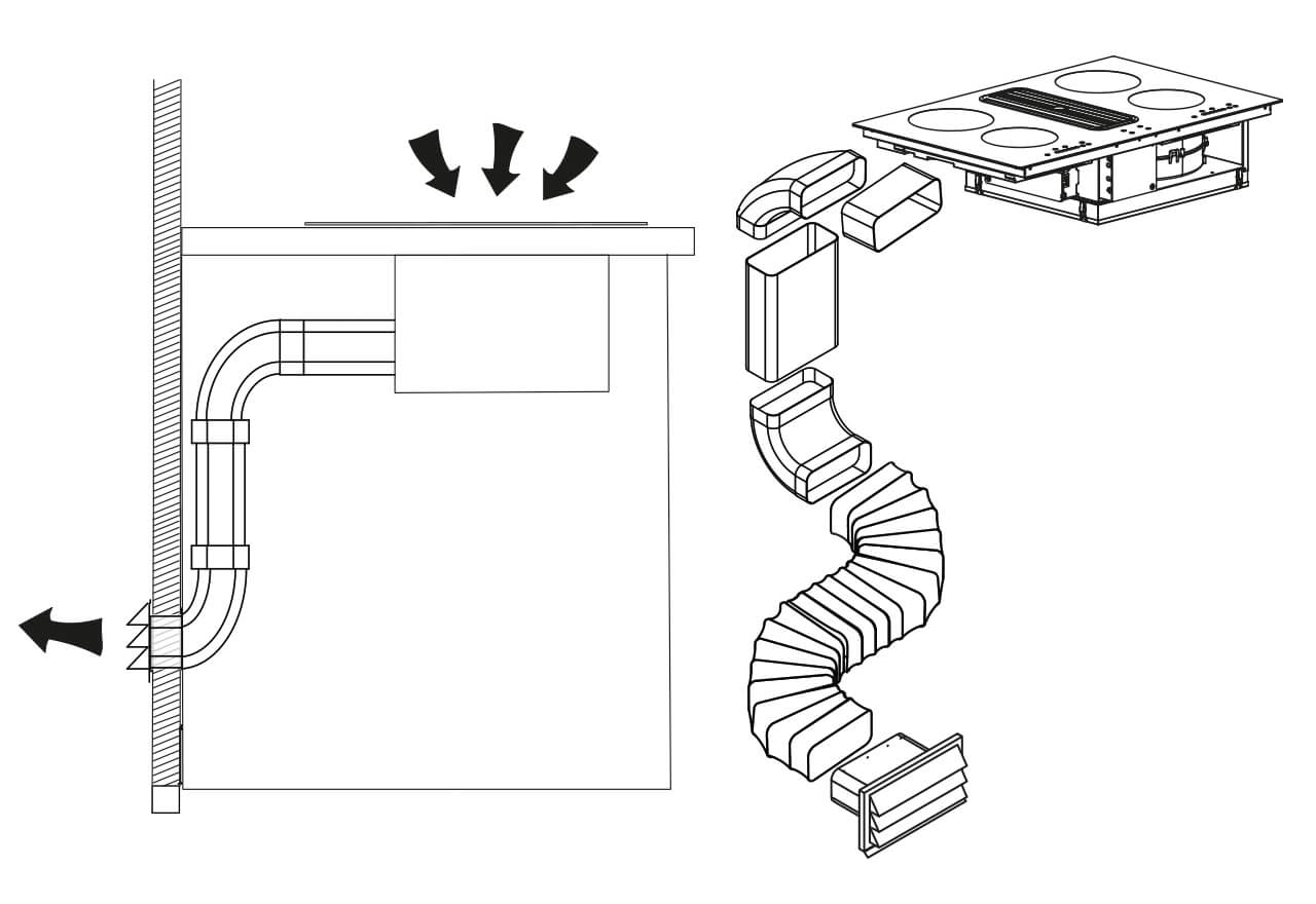Frånluftskit yttervägg - Typhoon/Tornado/Sirocco