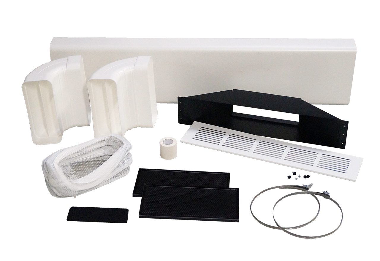 Recirkulationskit via sockel inkl galler, Sirocco 