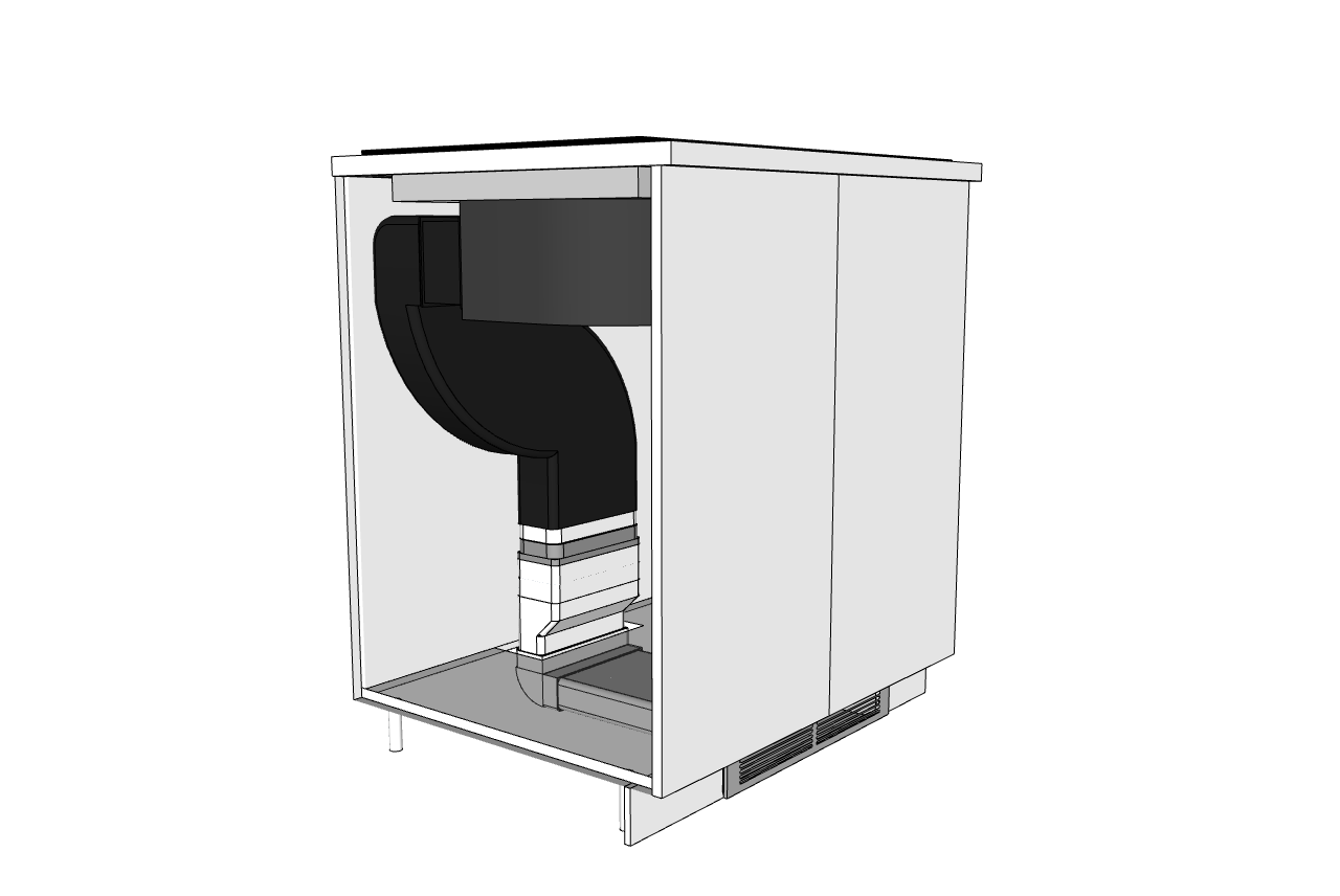 Recirkulationskit – låg för Downdraft One