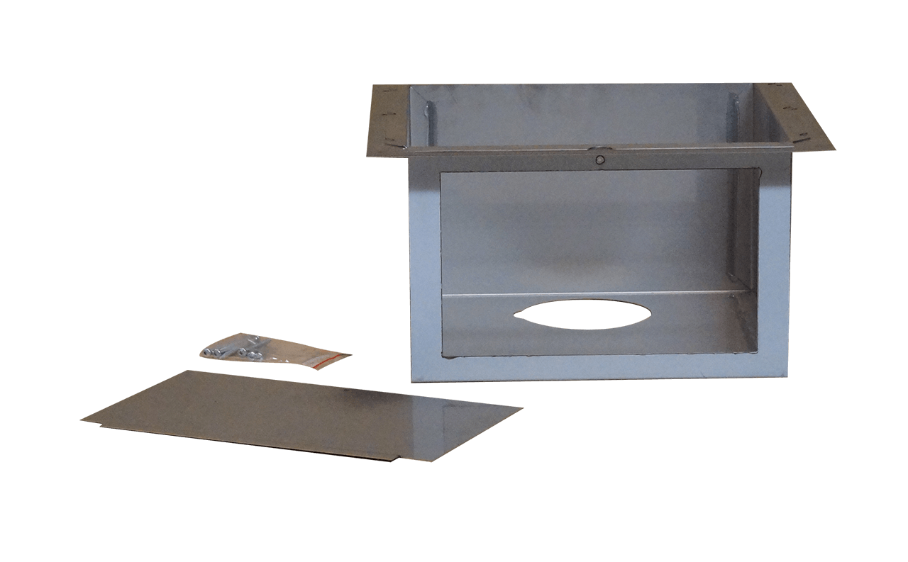 Monteringslåda för CVK vägg - rostfri