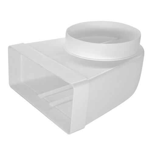 Böj 90° Mått 220x90 mm - Ø150 mm Böj 90° Mått 220x90 mm - Ø150 mm