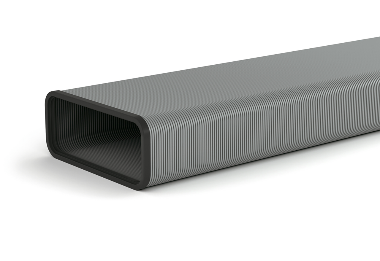 Platt flexibel plåtkanal 216x83 mm L:1000 mm