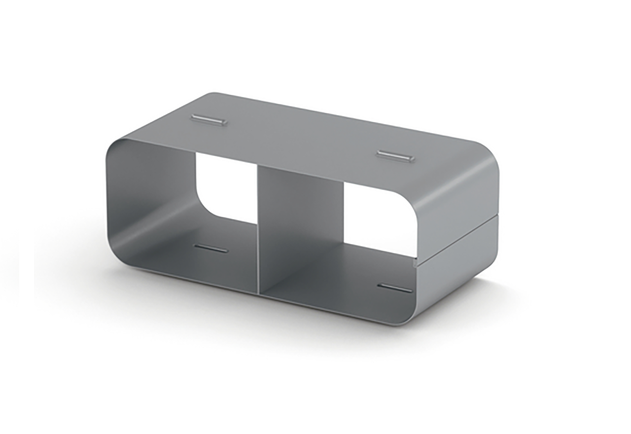 Skarvmuff i plåt 216x83 mm