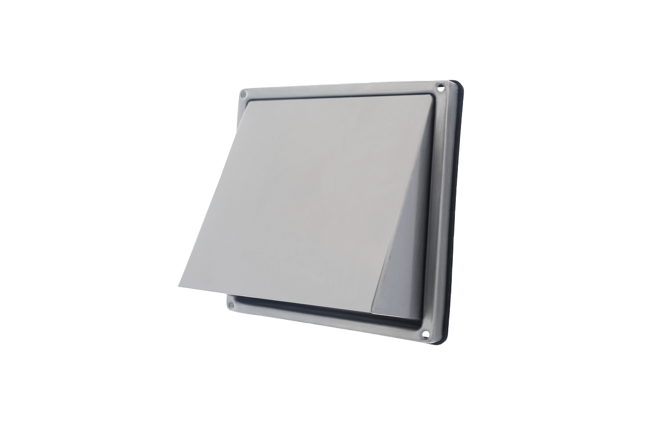 Stormhuv i RF stål med spjäll - Ø125 Stormhuv i RF stål med spjäll - Ø125